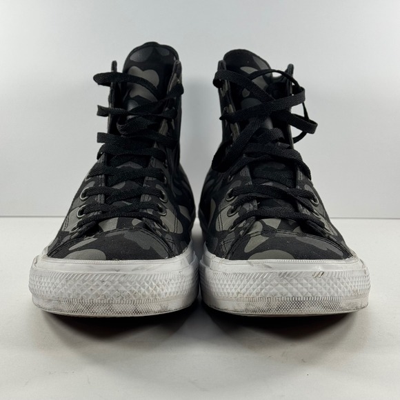 Converse Chuck Taylor All Star II High Top Black Grey Camo Sneakers Men's 12 - Picture 4 of 14